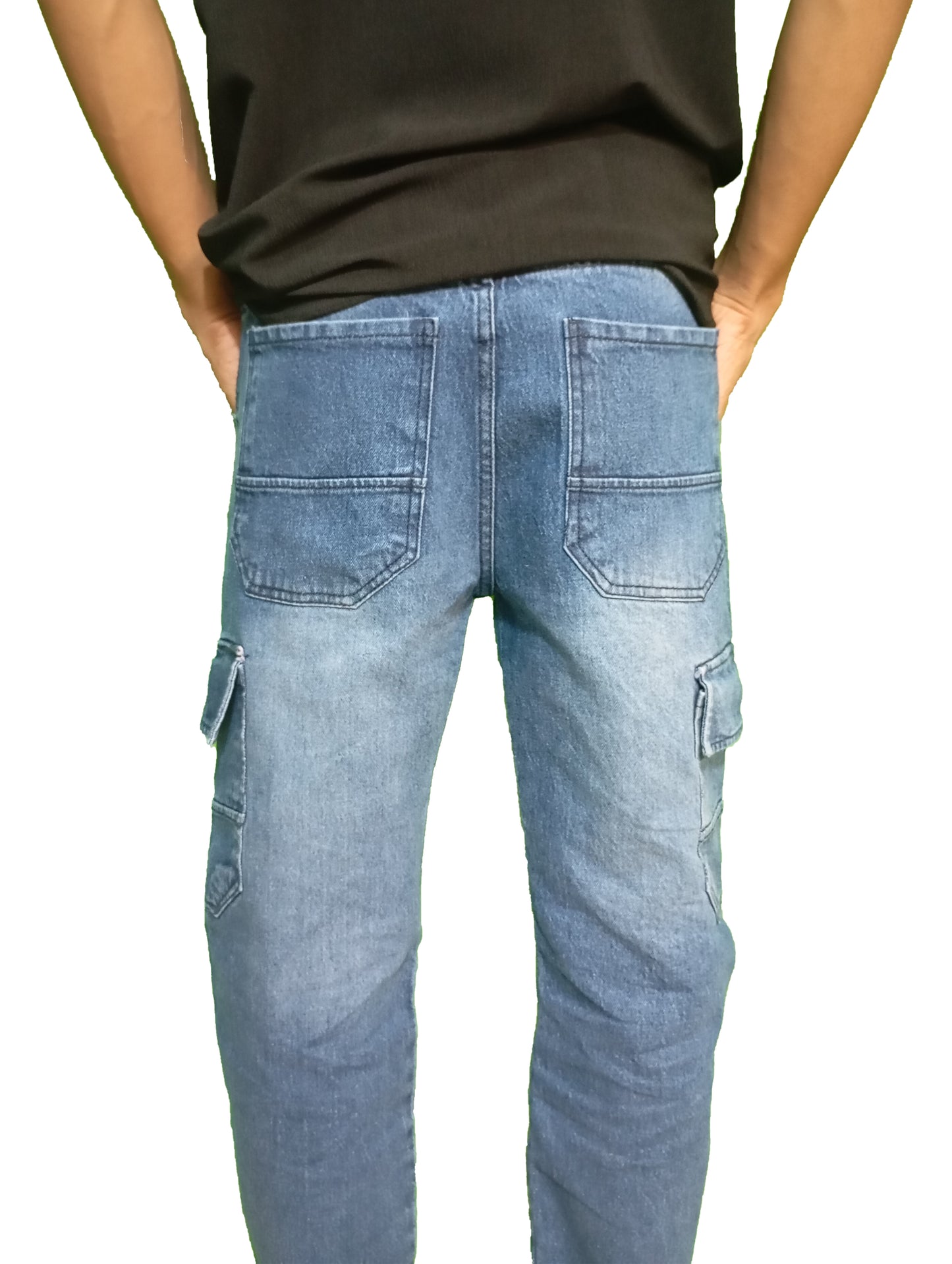 Classic Blue 6-Pocket Baggy Jeans