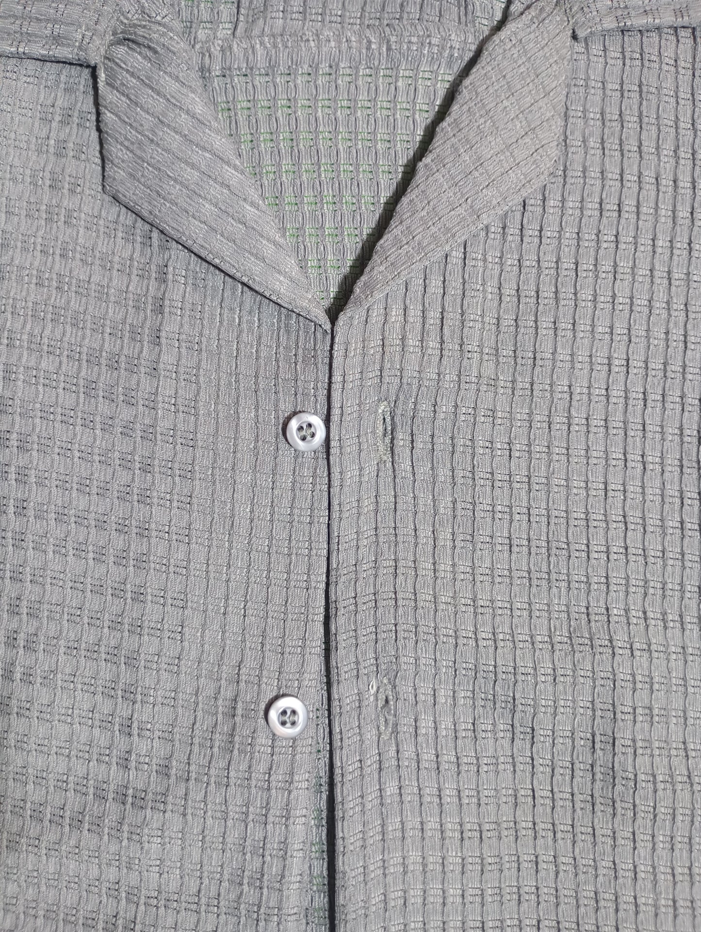 Cozy Grey Textured Shirt – Made for the Journey