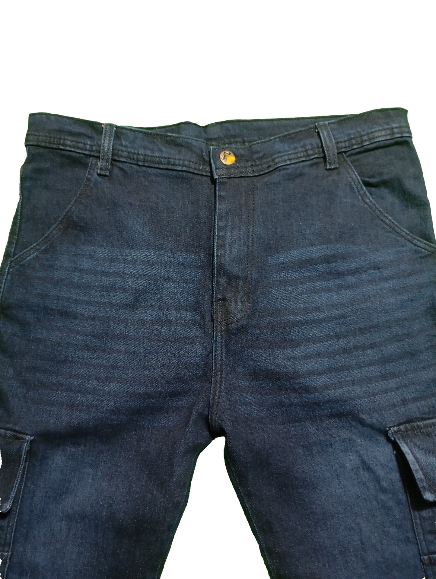 Navy Blue 6-Pocket Baggy Jeans