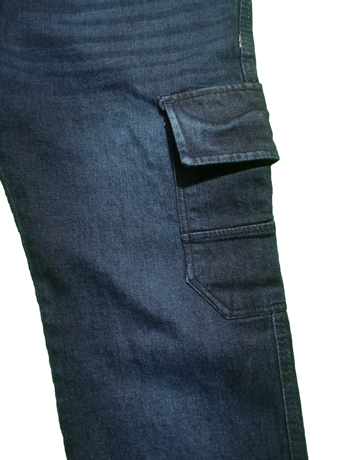 Navy Blue 6-Pocket Baggy Jeans