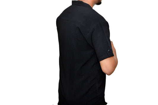 Jet Black Textured Shirt – Made for the Journey