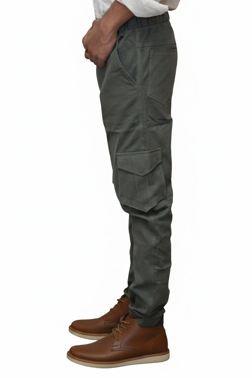 Olive Green Relaxed Fit Cargo