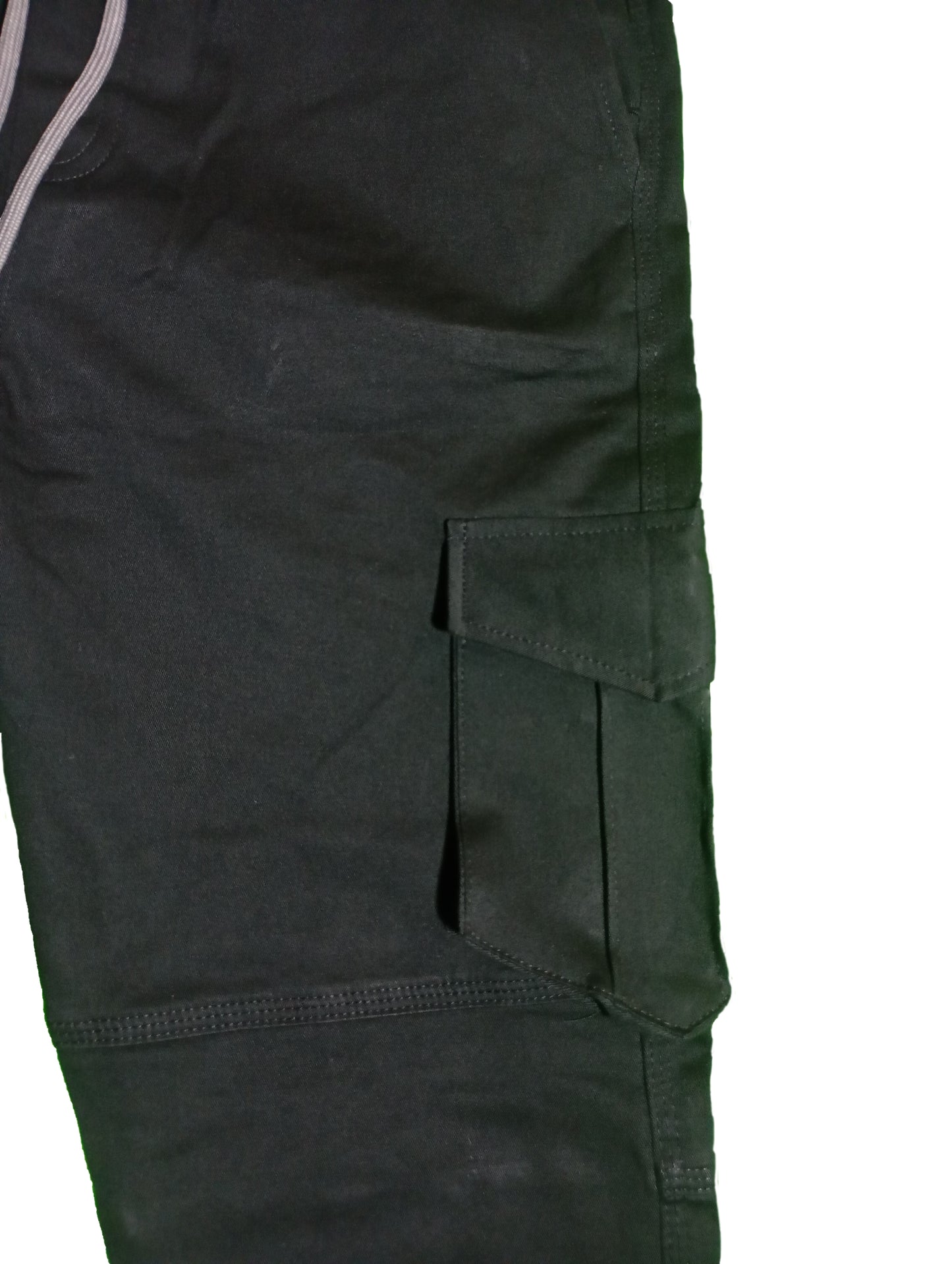 Jet Black Relaxed Fit Cargo