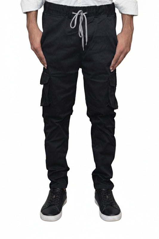 Jet Black Relaxed Fit Cargo